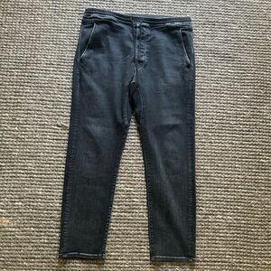 Vince Men's Faded Black Stretchy Slim Jeans